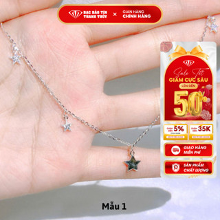  Lắc chân bạc nữ mix hình xinh xắn Bảo Tín Thanh Thủy vòng chân bạc ý s925 cao cấp các mẫu trẻ trung độ dài phù hợp 