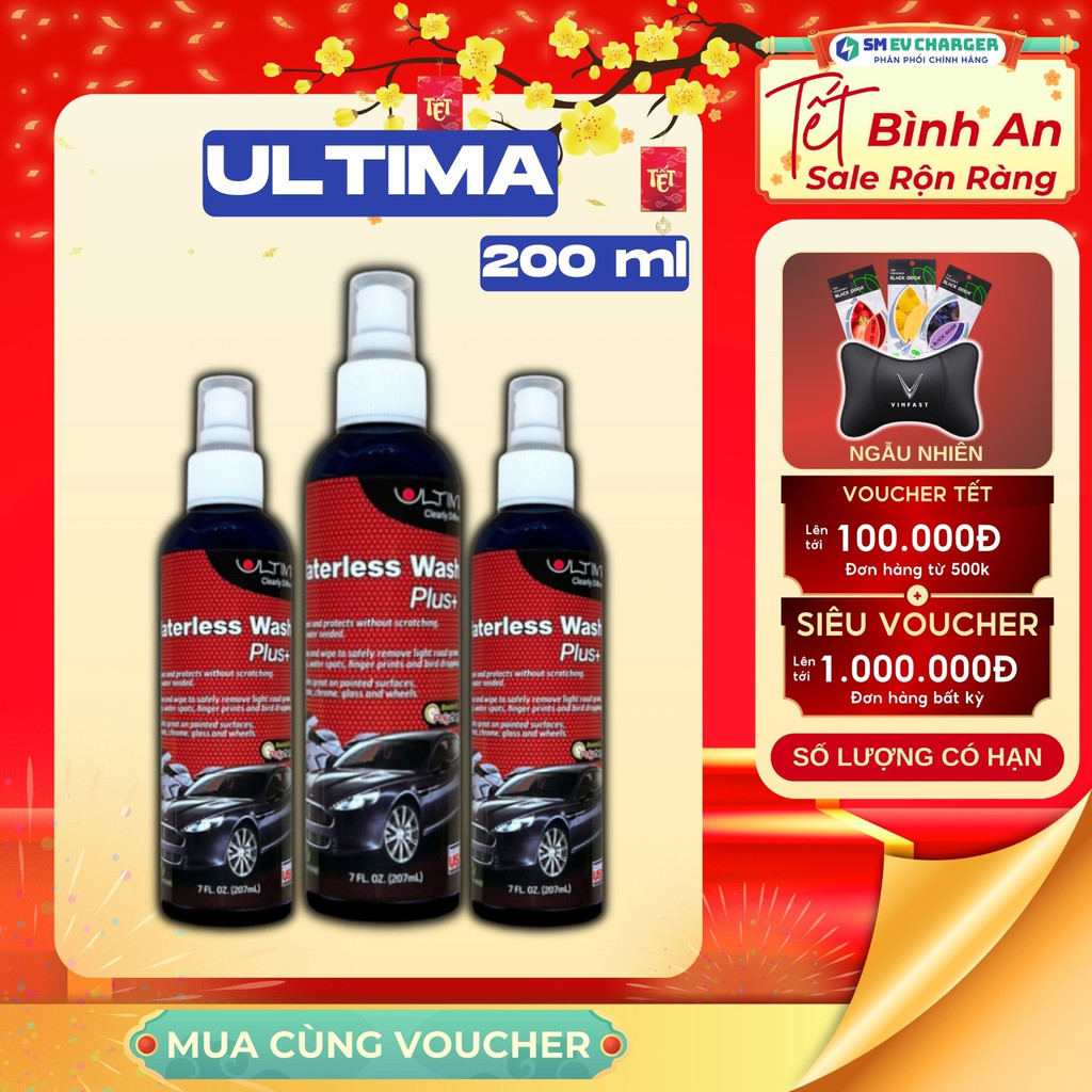Chai xịt NANO Ultima 200ml Chống bám nước PHỦ BÓNG cho ô tô làm trong kính chống bám nước | SMEV Phâ