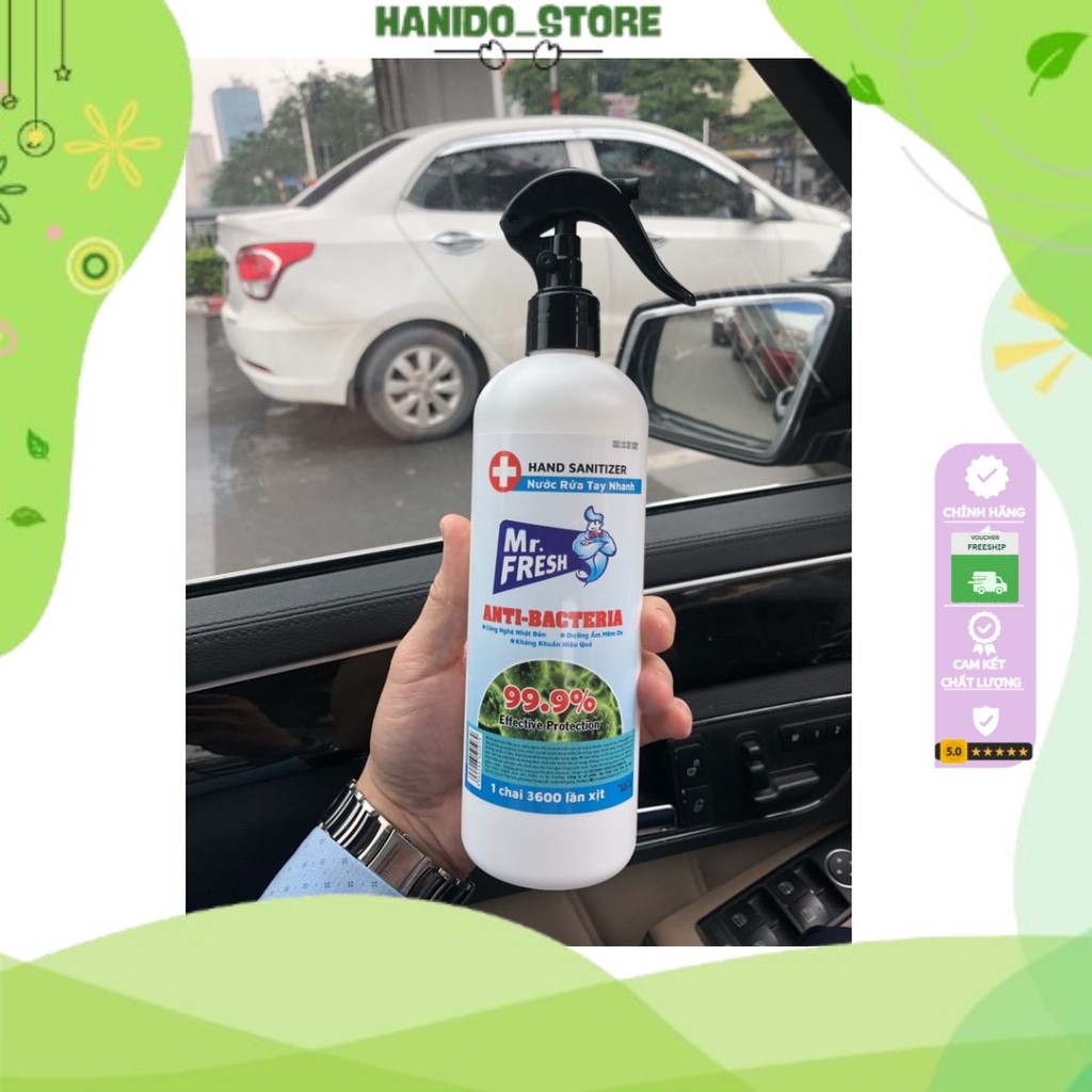 Xịt rửa tay kháng khuẩn đa năng Mr.Fresh 500ml
