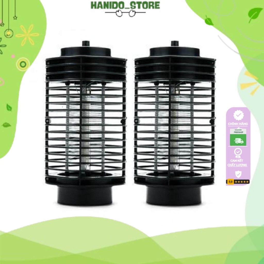 Bộ 2 đèn bắt muỗi và côn trùng hình tháp 3D