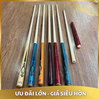 [Giá rẻ] Gậy Bi A, Cơ Bida Lỗ, Gậy nhảy Wenhong tay sơn ngọn mộc 2 khúc chơi bida lỗ  - Phụ kiện bida giá gốc