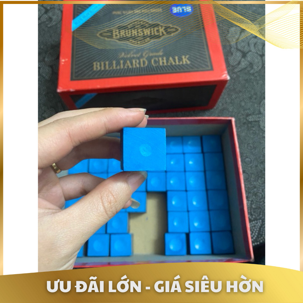 Lơ bida ít bụi, bám cao, Hộp lơ Brunswich, Hộp 144 viên lơ, Lơ bida ít bụi, bám cao - Phụ kiện bida 