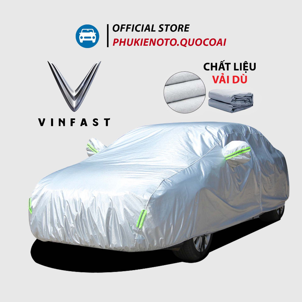 [VINFAST LUX A2.0] Bạt phủ xe ô tô 5 chỗ 3 lớp thông minh,chất liệu vải dù oxford cao cấp, áo trùm b