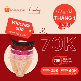 Set 5 Quần lót dây lụa nữ LAMLUY thiết kế hiện đại