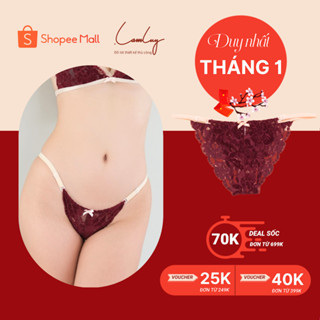 Quần lót nữ LAMLUY thiết kế dây ren phối thun tiện lợi 1Q001NM