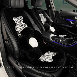  Bộ Lót Ghế Ô Tô Nhung Gấu Sang Trọng Trang Trí Nội Thất Xe Cao Cấp Minh Thu Yêu Xe 