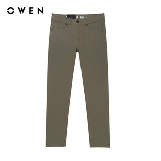 OWEN - Quần jean Slim Fit QJS231890 màu Nâu chất liệu Cotton Spandex