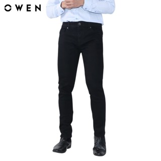 Quần jean nam Owen Slim Fit Đen - QJSL23961