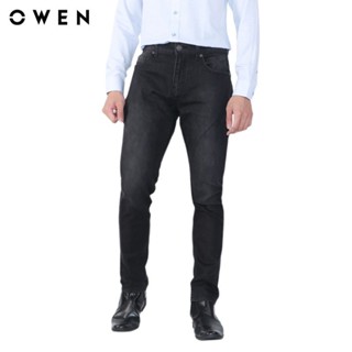 Quần jean Nam Owen Slim Fit Đen - QJSL23956
