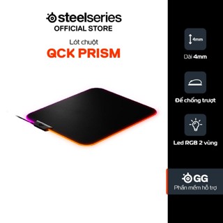 Lót chuột SteelSeries QcK Prism Cloth dày 4mm viền led RGB