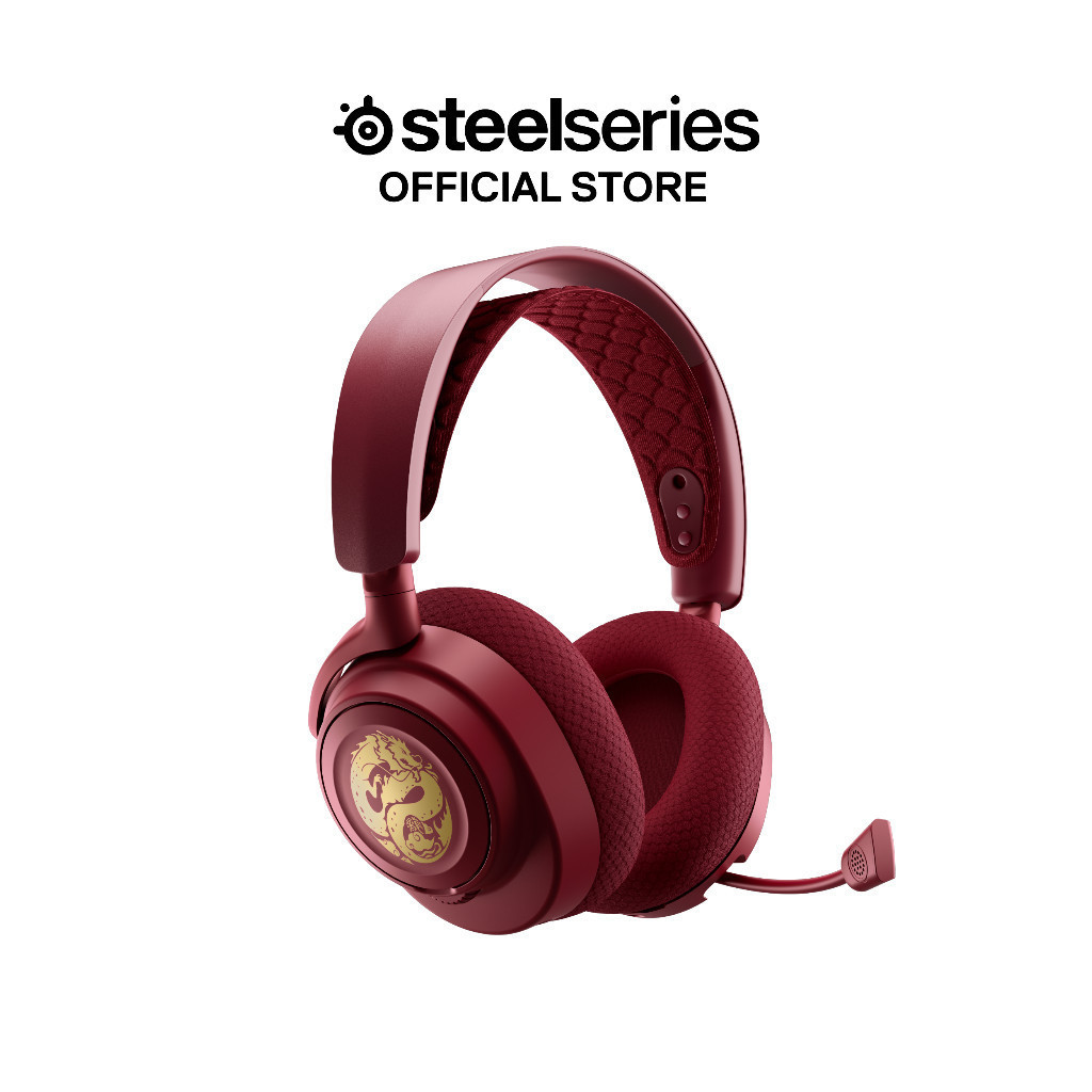 Tai nghe chụp tai bluetooth SteelSeries Arctis Nova 7 Wireless Dragon màu đỏ vàng - Phiên bản giới hạn - Bảo hành 1 năm | BigBuy360 - bigbuy360.vn