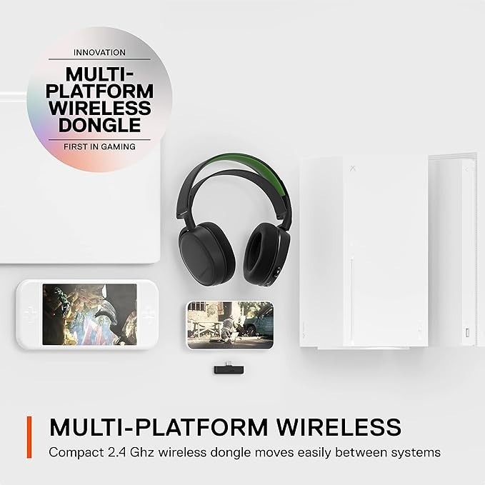 Tai nghe chụp tai gaming SteelSeries Arctis 7+ Wireless kết nối không dây, chuyên dụng cho gaming | BigBuy360 - bigbuy360.vn