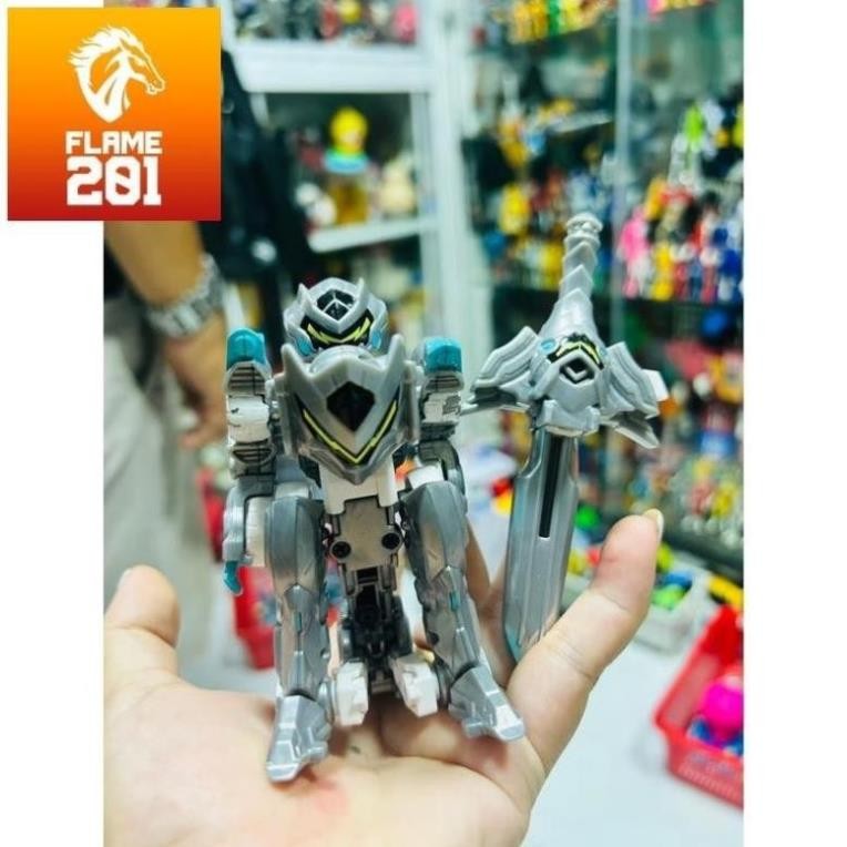 [HCM] Mô hình MONKART Youngtoys Mini Monster Transforming Robot from Shooting Car with Sword Animati