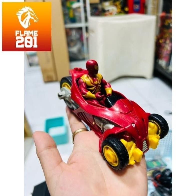 [HCM] Mô hình xe nhện Marvel Ultimate Spider-Man Web Warriors Iron Spider Street Charger Vehicle