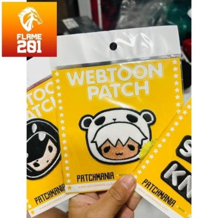 [HCM] Miếng dán Sticker Vải Webtoon patch Hàn quốc