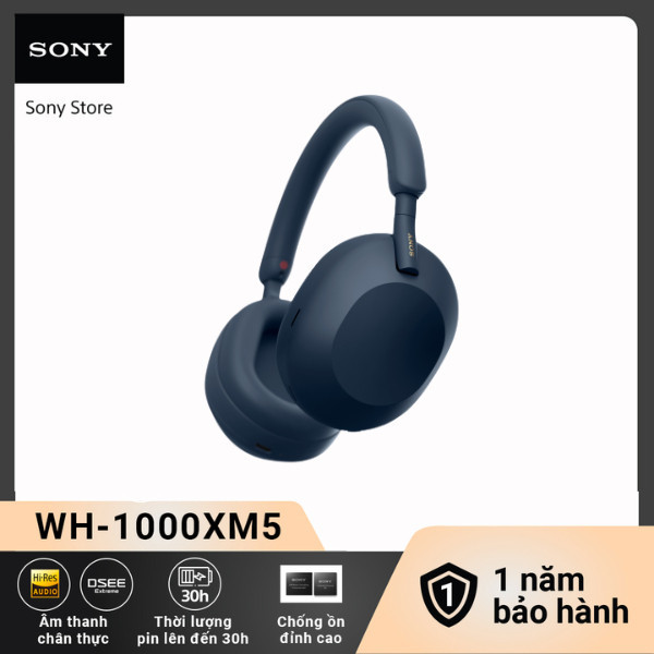 Tai nghe bluetooth Sony WH-1000XM5 màng loa 30mm chuẩn Hi-Res, công nghệ Auto NC Optimizer chống ồn | BigBuy360 - bigbuy360.vn