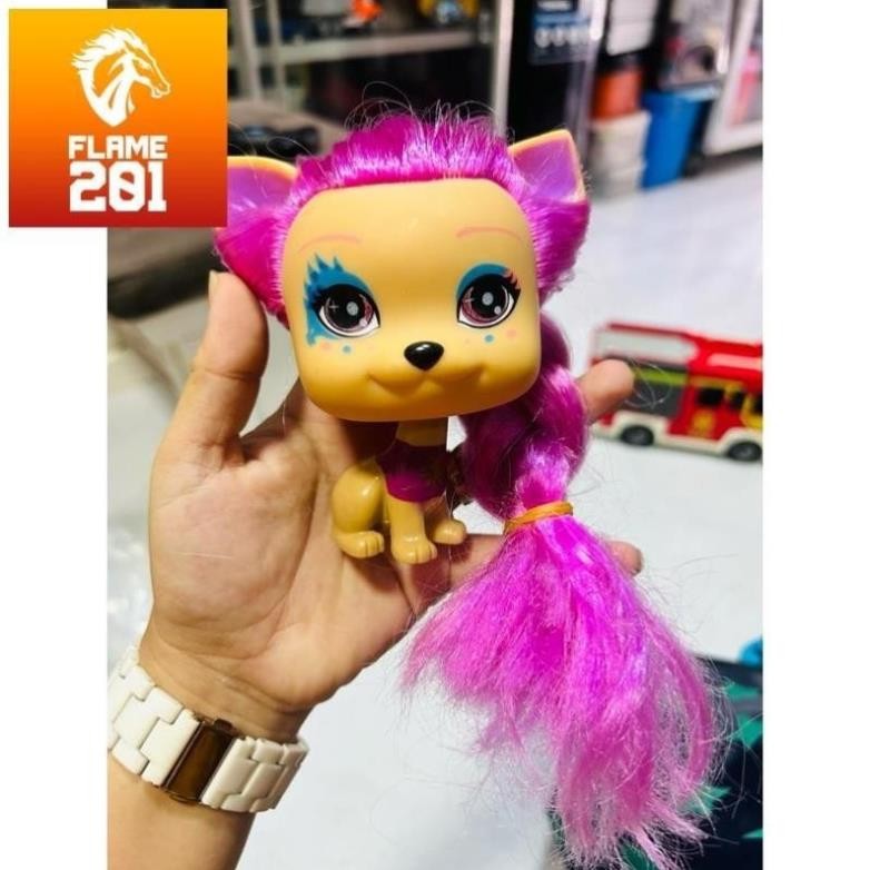 [HCM] Đồ chơi búp bê Pet Dog Lovely Pet VIP Colored Hair Dog Toys Cat Puppy