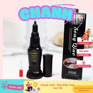  Gel đính đá bút gel gắn đá. bút nhả gel 2 đầu CHANH NAIL 