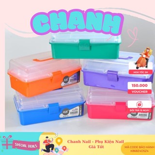 Cốp Nhựa 3 Tầng Đựng Dụng Cụ Phụ Kiện Nail Mi - Cốp Đồ Cá Nhân CHANH NAIL