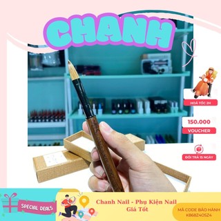 CỌ ĐẮP BỘT KOLINSKY, CỌ đắp Móng Bột Paula 70% lông Chồn CHANH NAIL