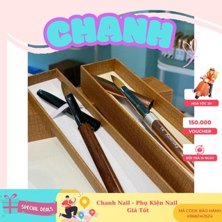 CỌ ĐẮP BỘT KOLINSKY, CỌ đắp Móng Bột Paula 70% lông Chồn CHANH NAIL