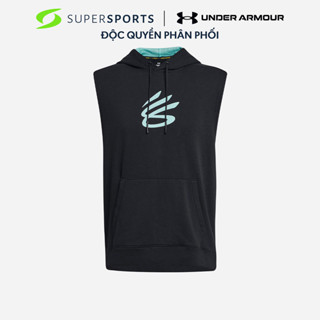 Áo Hoodie Nam Under Armour Curry Fleece Sleeveless - Đen  - 1374301-002
