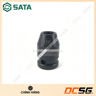 Đầu tuýp đen 6 cạnh 10mm 1/2" sata 34303