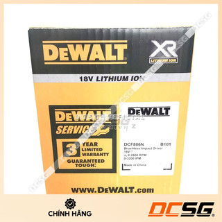 Máy vặn vít 165N.m dùng pin 20Vmax Dewalt DCF886N (không pin sạc)