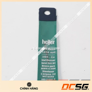 Mũi khoan inox 1.0x34mm heller hss co 212212