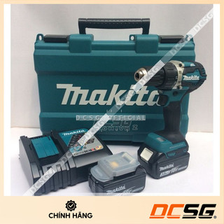 Máy khoan, vặn vít 13/38mm dùng pin 18v makita ddf484rfe