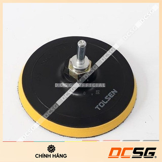 Miếng chà đệm cao su có đai ốc 125mm tolsen 77261