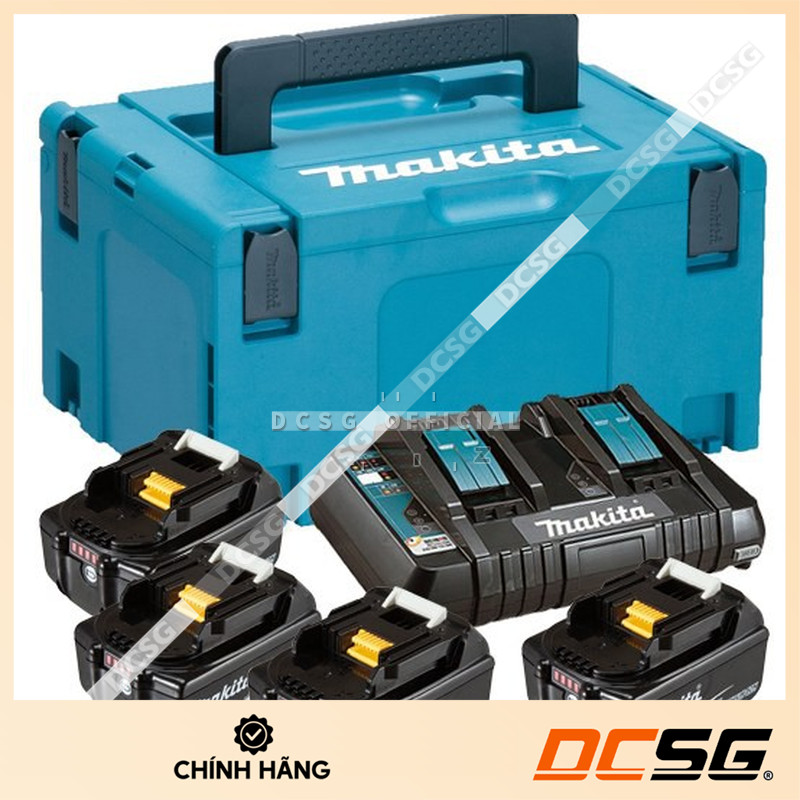 Bộ pin sạc MKP3PT184 (BL1850Bx4 + DC18RD) Makita 197626-8
