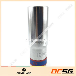Đầu tuýp xi bạc 19x77mm chuôi 1/2" kingtony 423519m