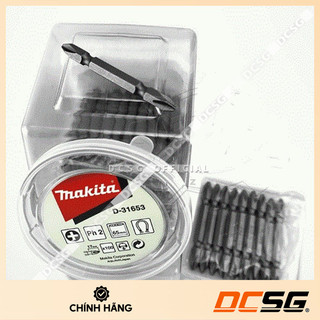 Mũi vít 2 đầu ph2x65mm có từ tính nz makita d-31653
