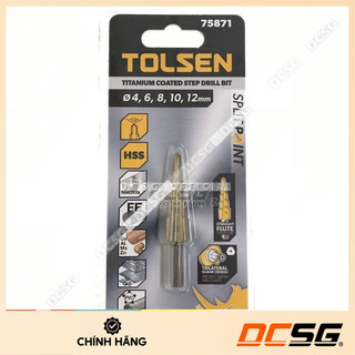 Mũi khoan bậc 4.0-12mm tolsen hss 75871