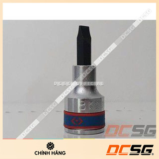 Mũi vít dẹp 1.2x8.0x60mm chuôi 1/2" kingtony 402208
