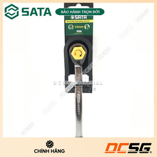 Cờ lê vòng miệng tự động đảo chiều 14mm Sata 46607