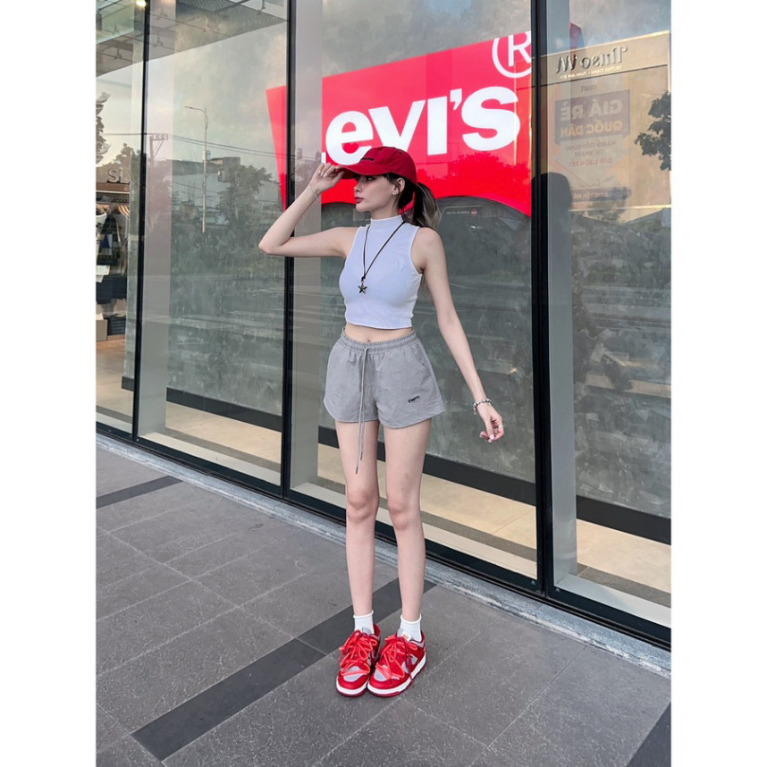 QUẦN SHORT NỮ DÙ THÊU EMPTI.CLUB QS-03 JQKA