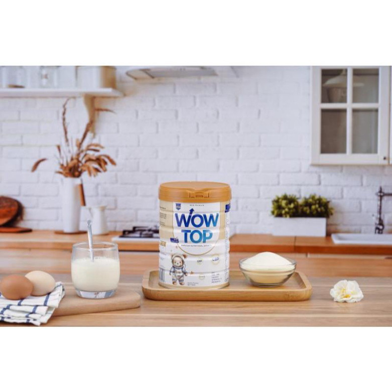 Sữa WOWTOP phát triển chiều cao cho bé từ 2-15 tuổi  650g phiên Bản mới nâng cấp chất lượng Nutrients 27.