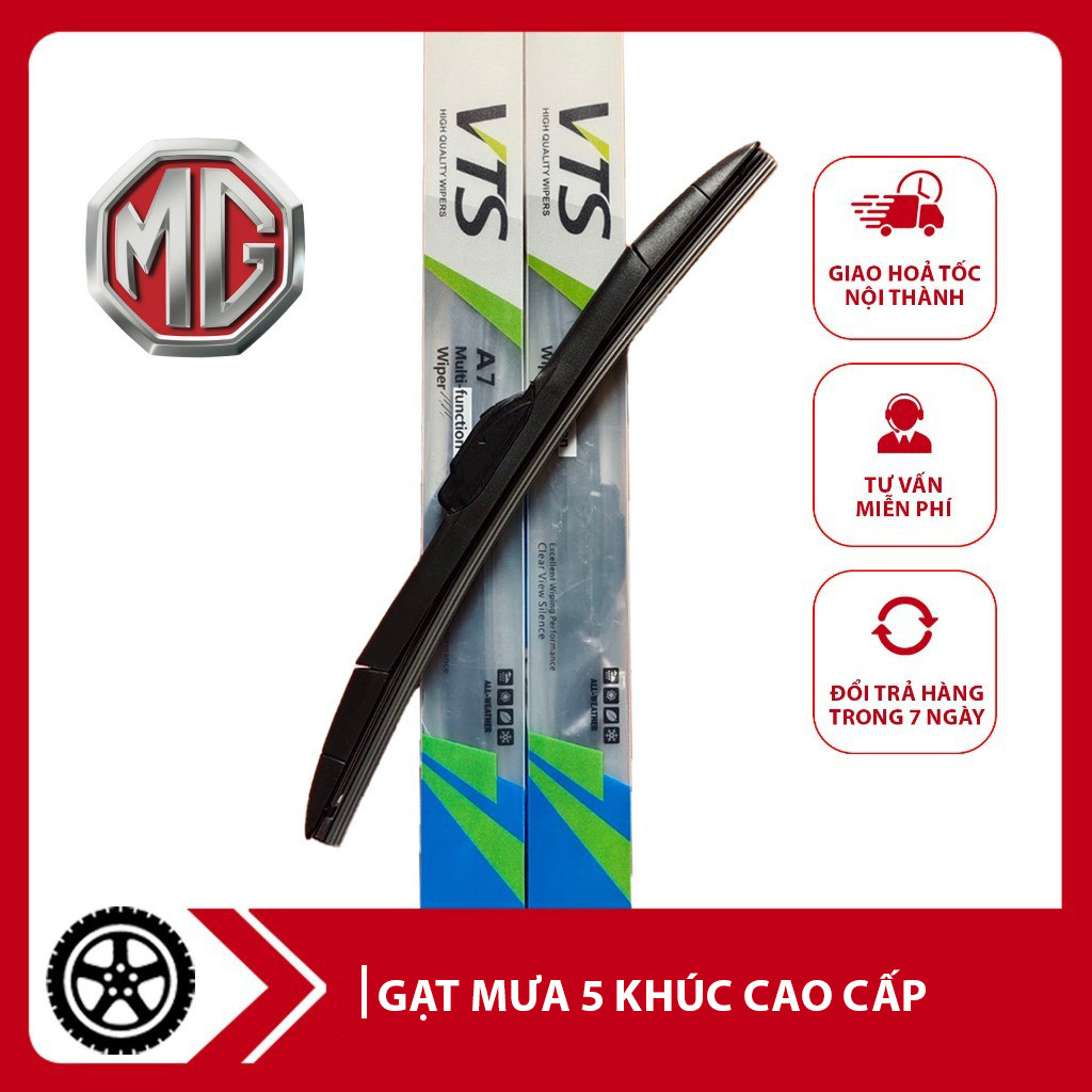 Gạt mưa 5 KHÚC oto, gạt mưa xe hơi MG ZS,HS,5... Có đầu chuyển đổi thay thế chốt lắp