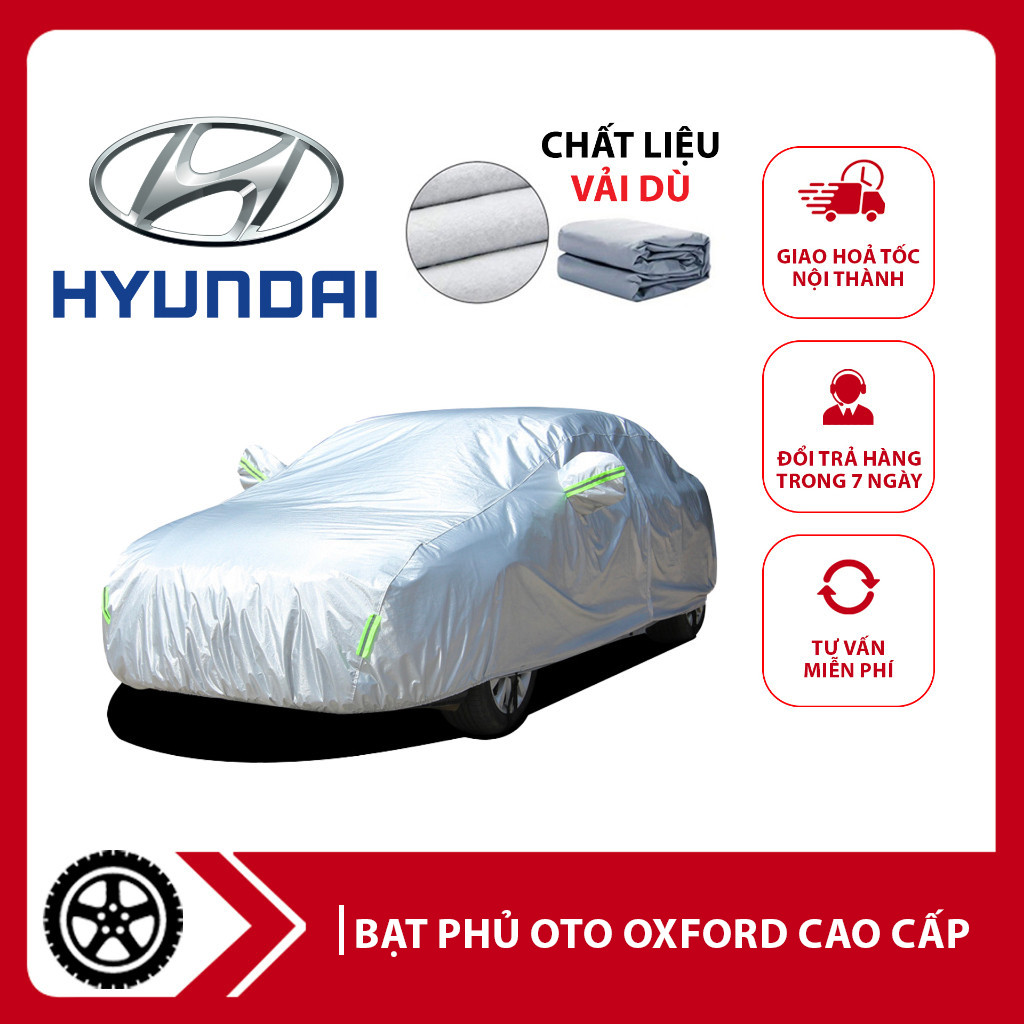 [HYUNDAI SONATA] Bạt phủ trùm xe ô tô Hyundai Sonata, bạt vải dù Oxford đậy bao trùm xe oto sedan 5 