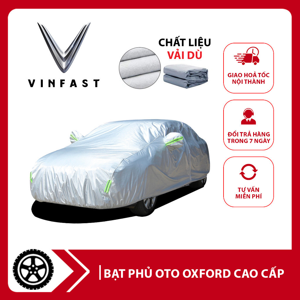 [VINFAST LUX A2.0] Bạt phủ xe ô tô 5 chỗ 3 lớp thông minh,chất liệu vải dù oxford cao cấp, áo trùm b
