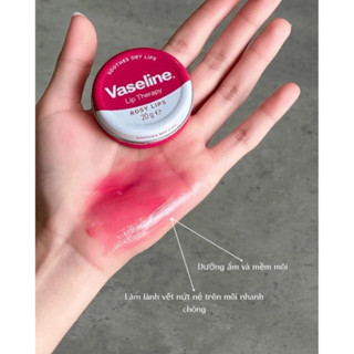 Son Dưỡng Môi Hộp Thiếc Vaseline Lip Therapy 20g Cho Môi Mềm Mịn, Hồng Hào myphambamboo