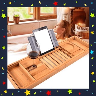 [Chính Hãng] Khay Để Thức Ăn Vật Dụng Cho Bồn Tắm Bamboo Deluxe Tray