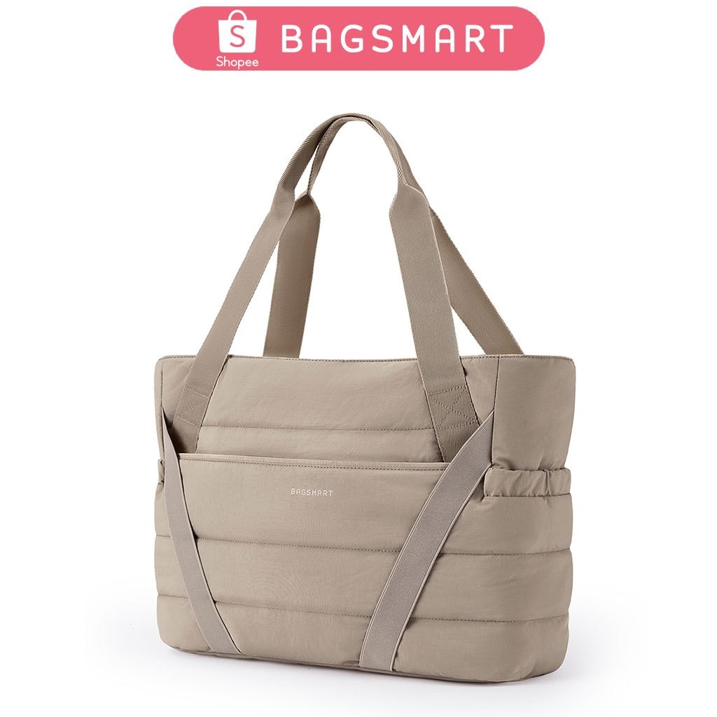 BAGSMART Túi Tote TÚISMART Dành Cho Nữ Có Dây Kéo, Túi Tote Quilted Tập Gym Tote Có Dây Đeo Thảm Tập