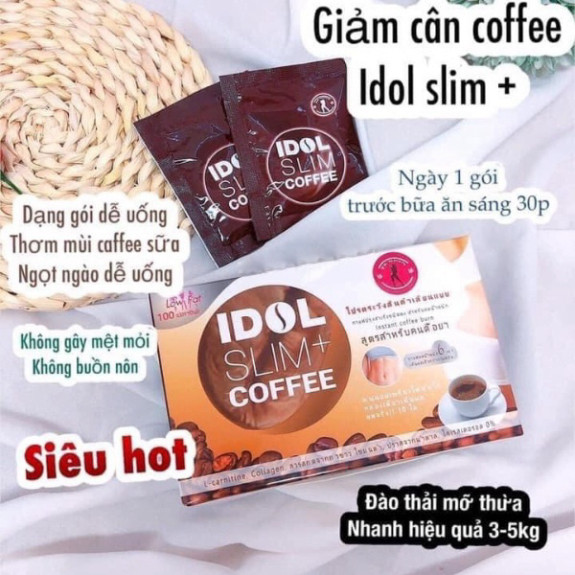 Cà Phê Giảm Cân Idol Slim x2 Coffee Thái Lan chính hãng (Hộp 10 Gói) nhathuocanhan