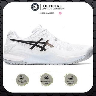   Shopgiay1999  Giày Tennis Asics Gel Resolution 8 ‘White Black’ 1041A079-101 | trắng xám 