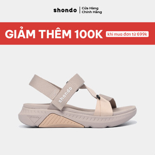 Giày Sandals Nam Nữ Shondo F7 Racing Màu Nâu Hồng Cá Tính F7R9570