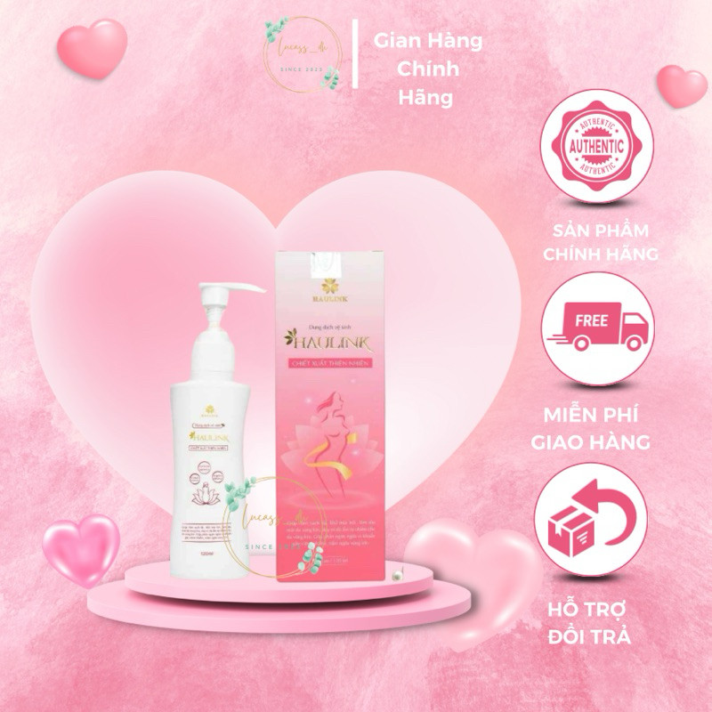 Dung Dịch Vệ Sinh Phụ Nữ Hương Nước Hoa HauLink 120ML
