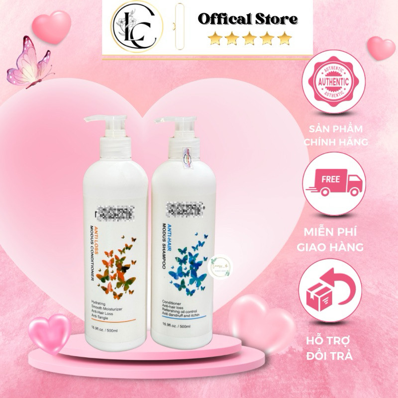 Cặp Gội - Xả Modus Ngăn Gãy Rụng Tóc và Chống Nấm Da Đầu 500Ml